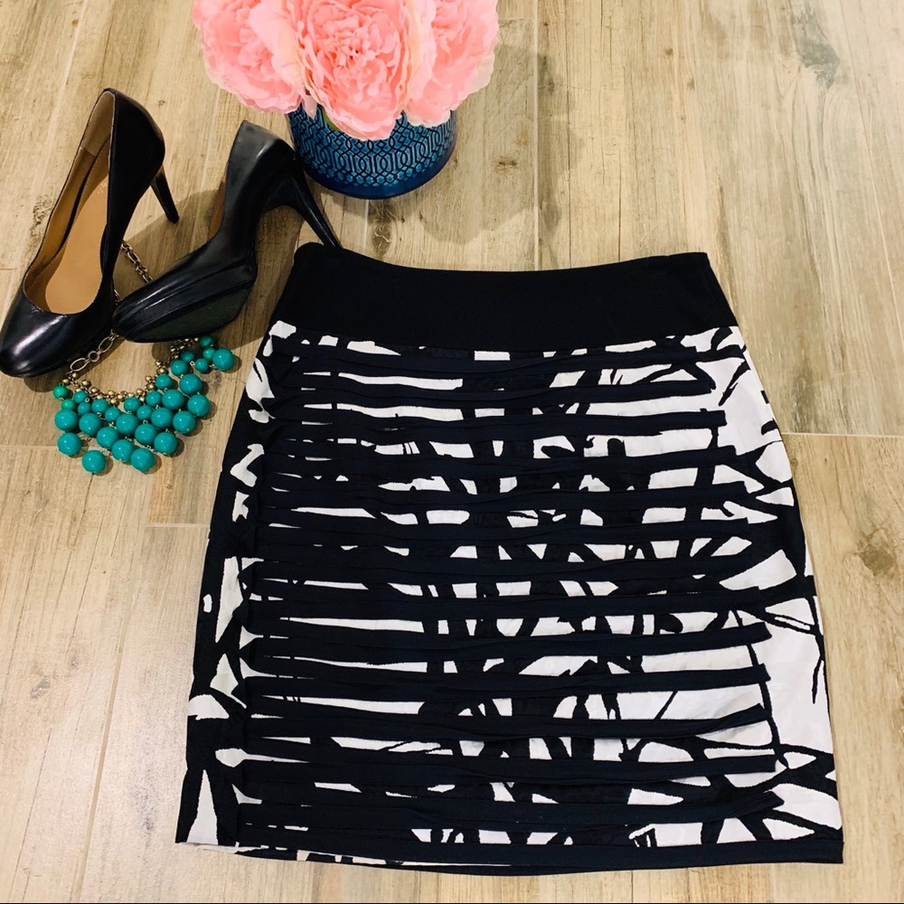 Robert Rodriguez white and black skirt